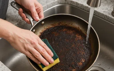 How To Clean a Burnt Pan