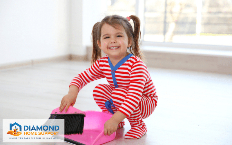 clean house with kids tips
