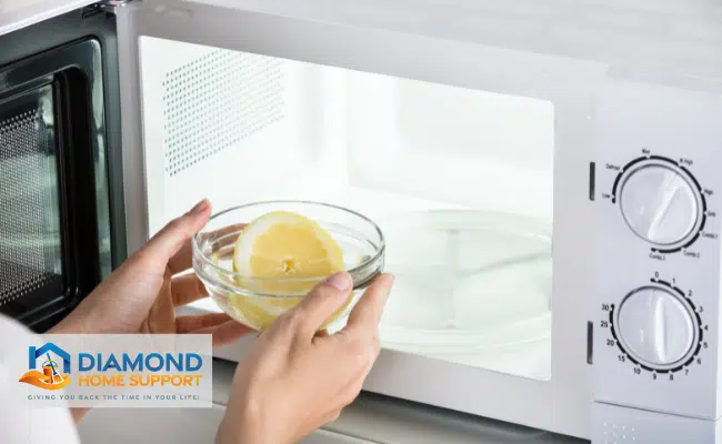 Cleaning and Deodorising Microwaves