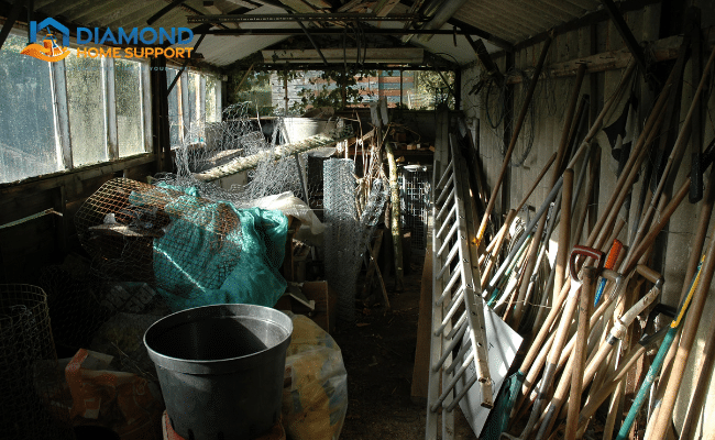 garden shed decluttering