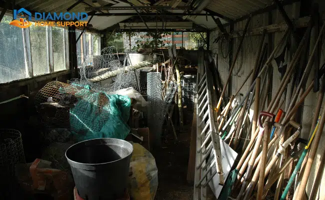 garden shed decluttering