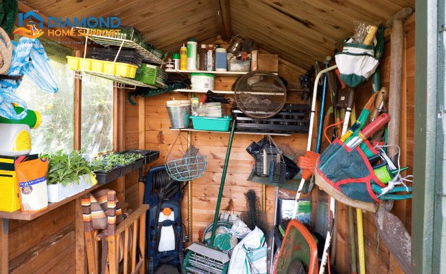 garden shed decluttering