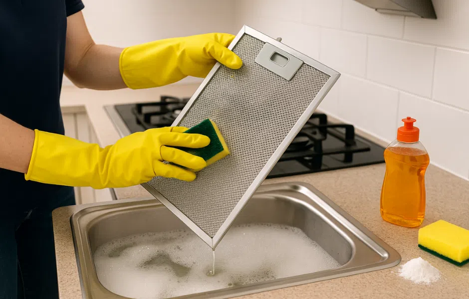 how to clean a metal mesh cooker hood filter how to clean a metal mesh cooker hood filter
