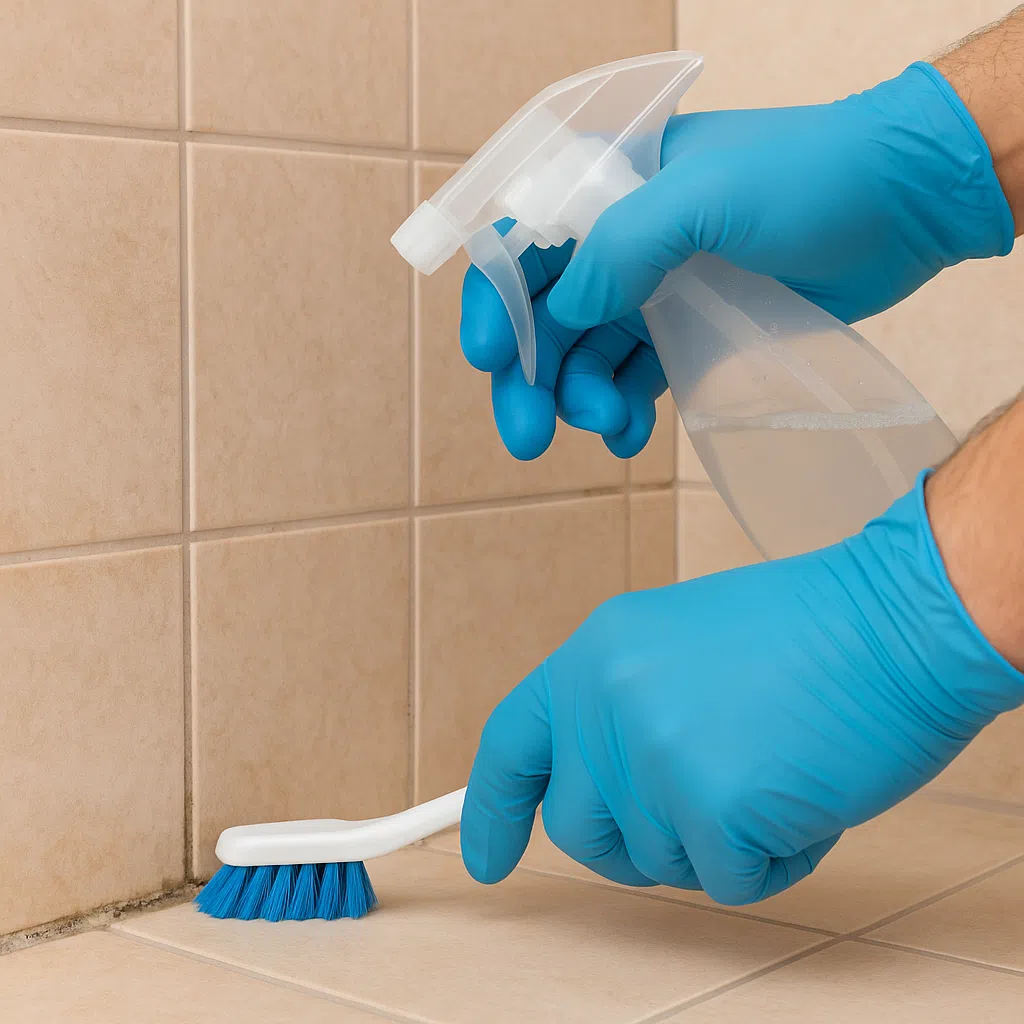 how to deep clean grout on bathroom tiles without chemicals
