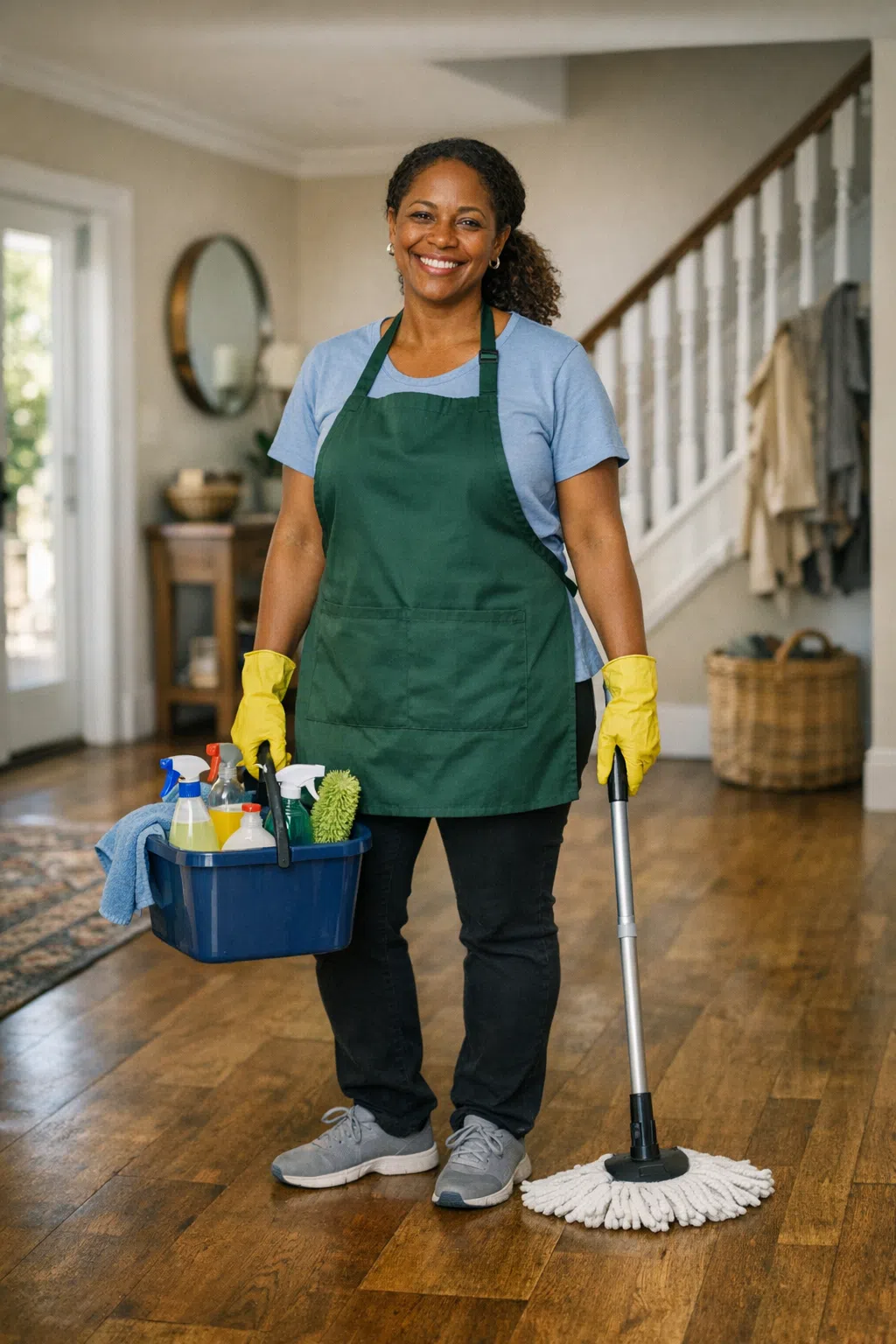 cleaner in Beckenham cleaning a house