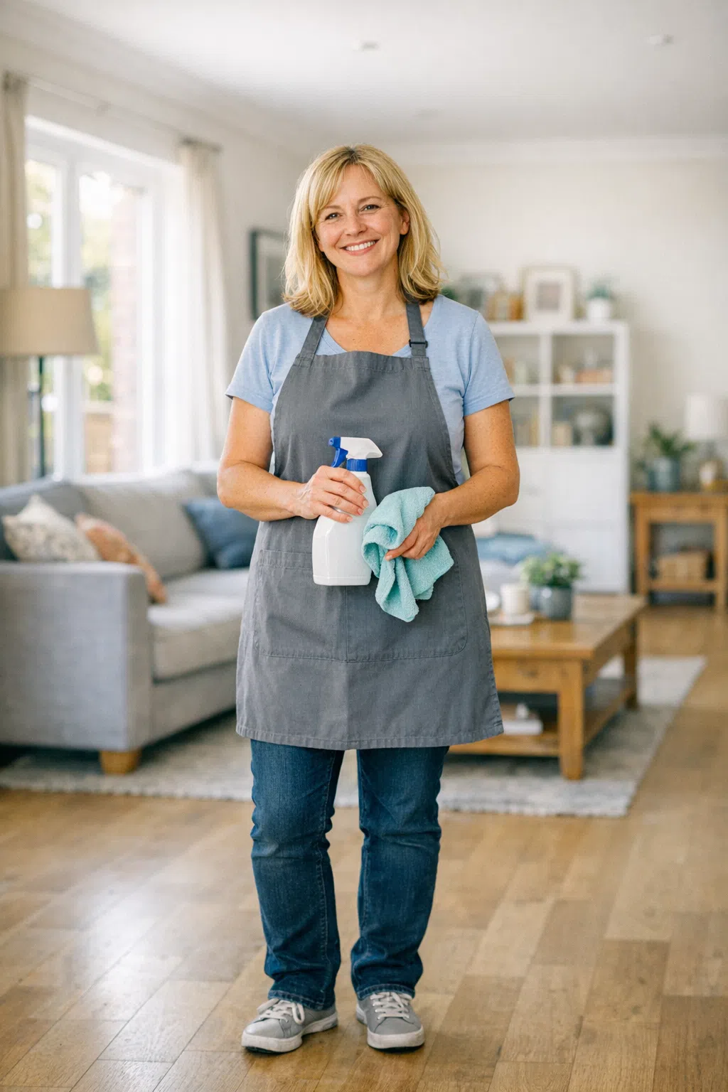 cleaners in Cambridge cleaning a home