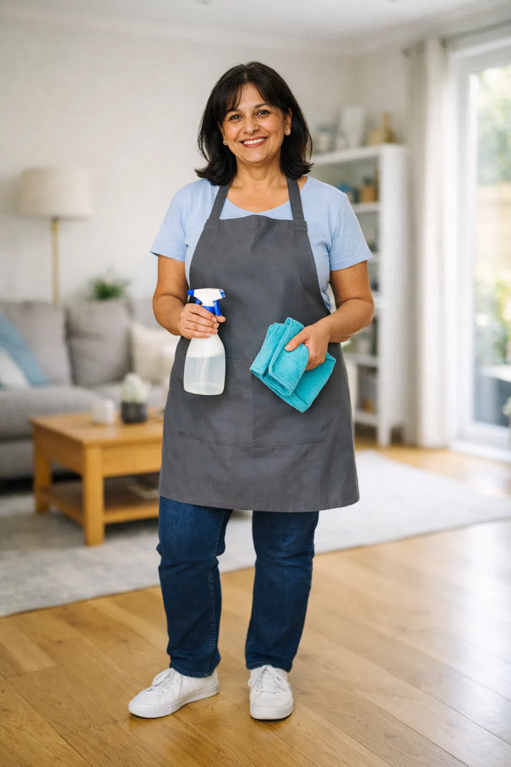 domestic cleaner in Swansea cleaning a local house