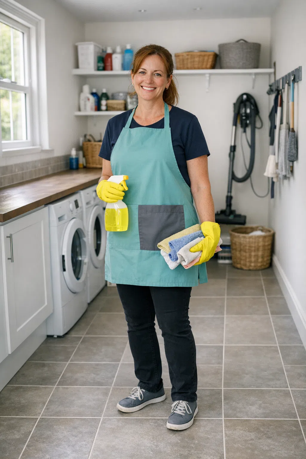 cleaner in Falmouth house cleaner in Falmouth cleaning a toilet