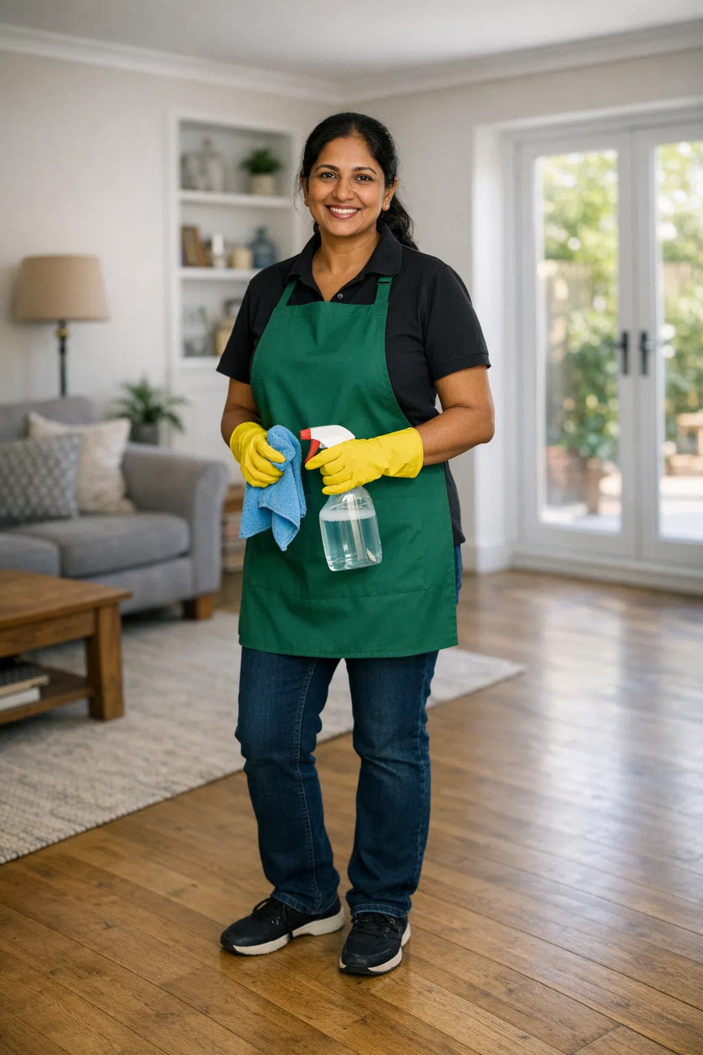domestic cleaner in Rochdale cleaning a house