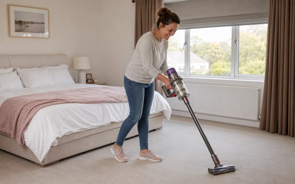 A local cleaner in Forres cleaning a home A local cleaner in Forres cleaning a home