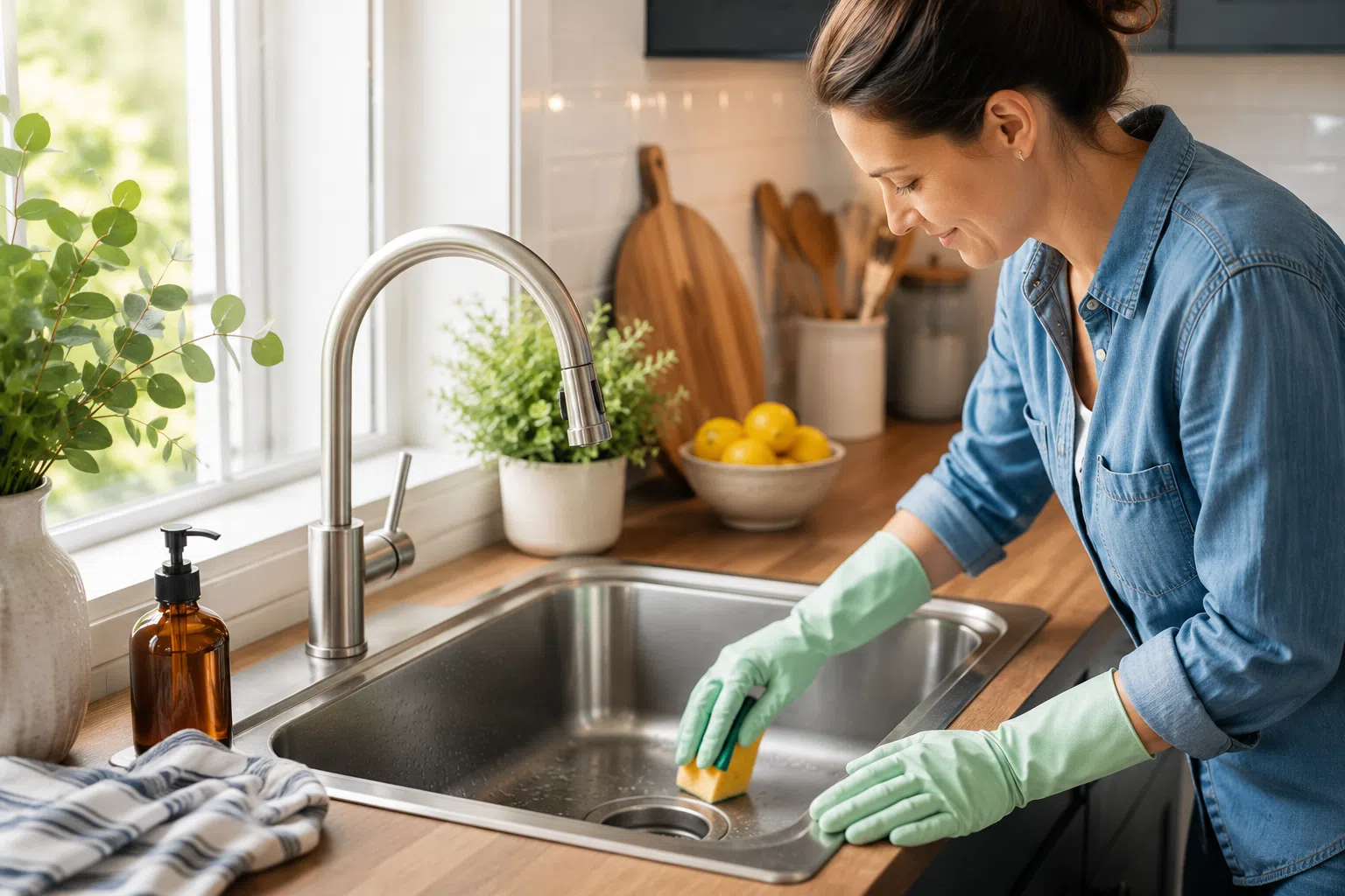 how to clean a sink drain